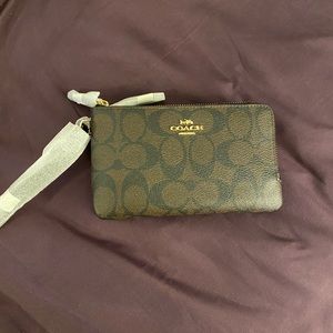 Coach Double Zip CC Wristlet Brand New